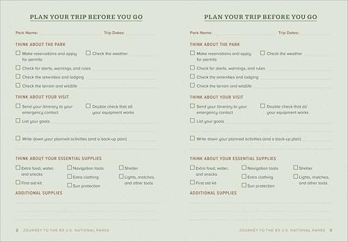 Journey to the 63 U.S. National Parks: A Journal to Plan, Record, and Remember Your Adventures