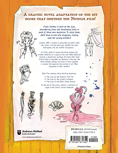 Enola Holmes: The Graphic Novels: The Case of the Peculiar Pink Fan, The Case of the Cryptic Crinoline, and The Case of Baker Street Station (Volume 2)