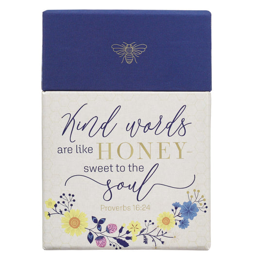 Kind Words Proverbs 16:24 Bible Verse, Inspirational Scripture Cards to Keep or Share (Boxes of Blessings)